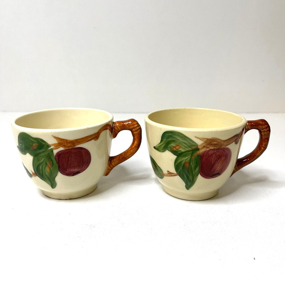 Lot of 4 Vintage Franciscan Apple Tea Cup and Saucer Made in USA Back Stamp - Picture 2 of 13